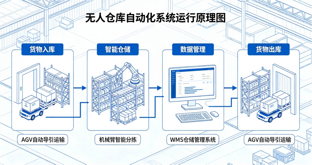 无人仓库自动化系统是什么？智能仓储无人化落地优势